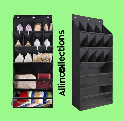 Shoe organizer for doors